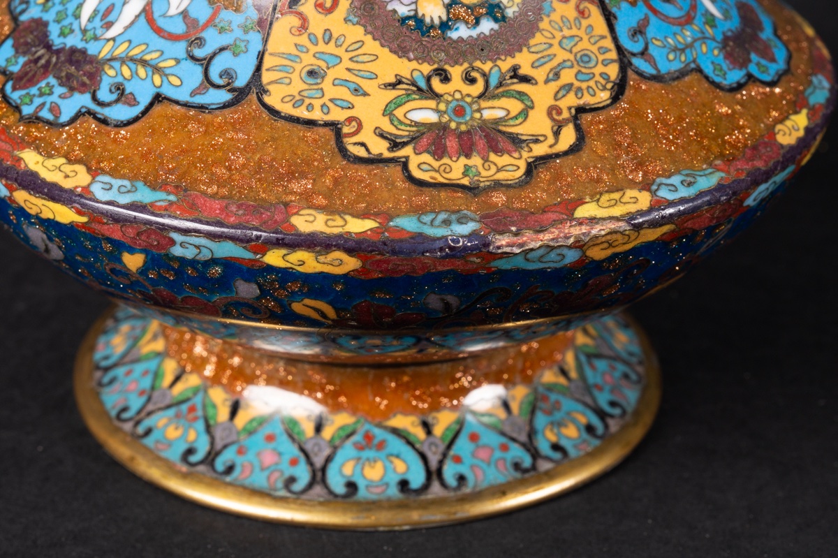 Vase With A Dragon, Cloisonné, Japan, Meiji Period (1868–1912).  -photo-8
