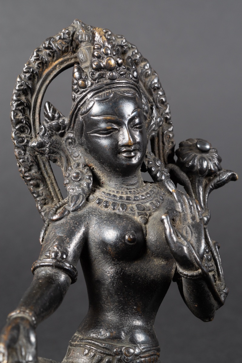 Tara Verte, bronze, Népal, début du XXe siècle    -photo-4