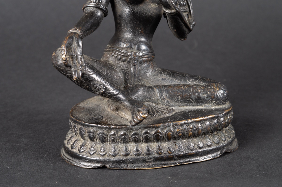 Tara Verte, bronze, Népal, début du XXe siècle    -photo-5