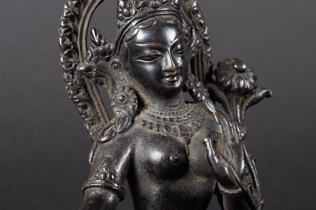 Tara Verte, bronze, Népal, début du XXe siècle    -photo-6