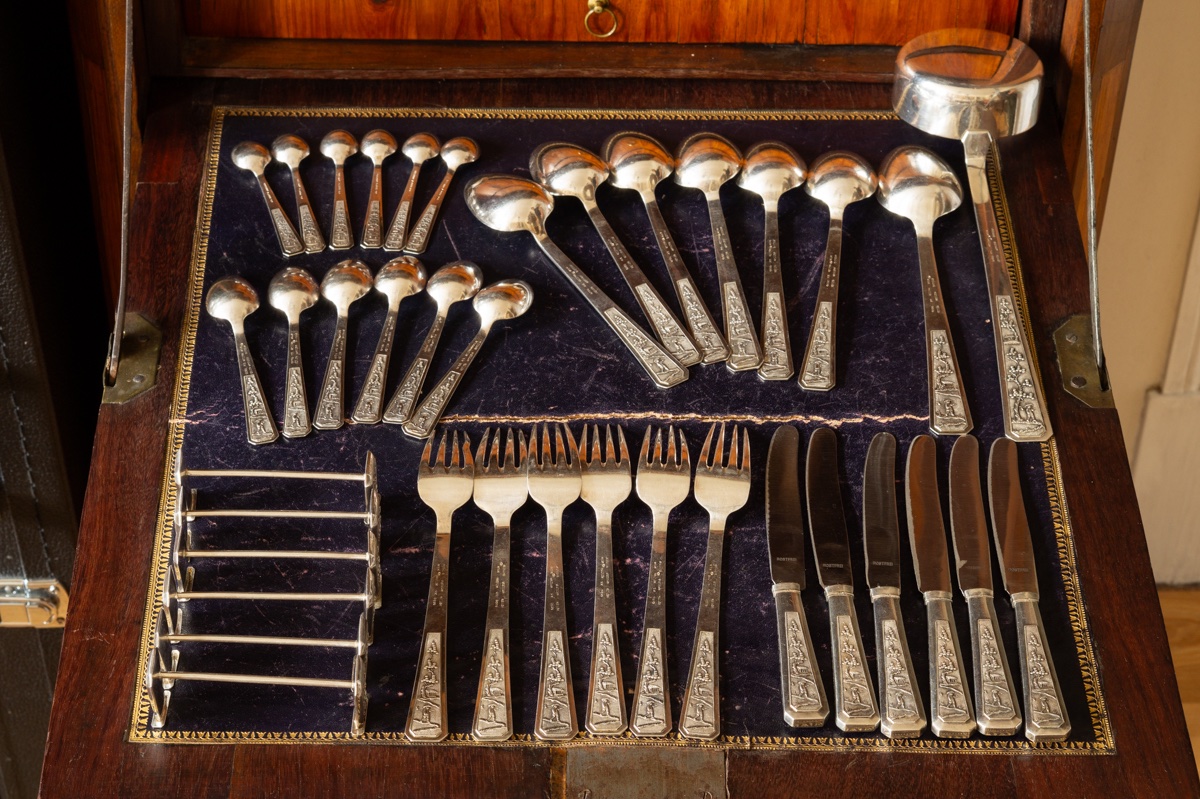 6-person Silver Cutlery Set, Vietnam–poland, 1,530 Grams. -photo-3