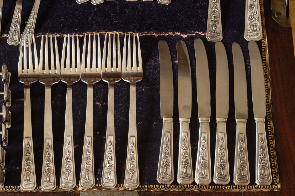 6-person Silver Cutlery Set, Vietnam–poland, 1,530 Grams. -photo-4