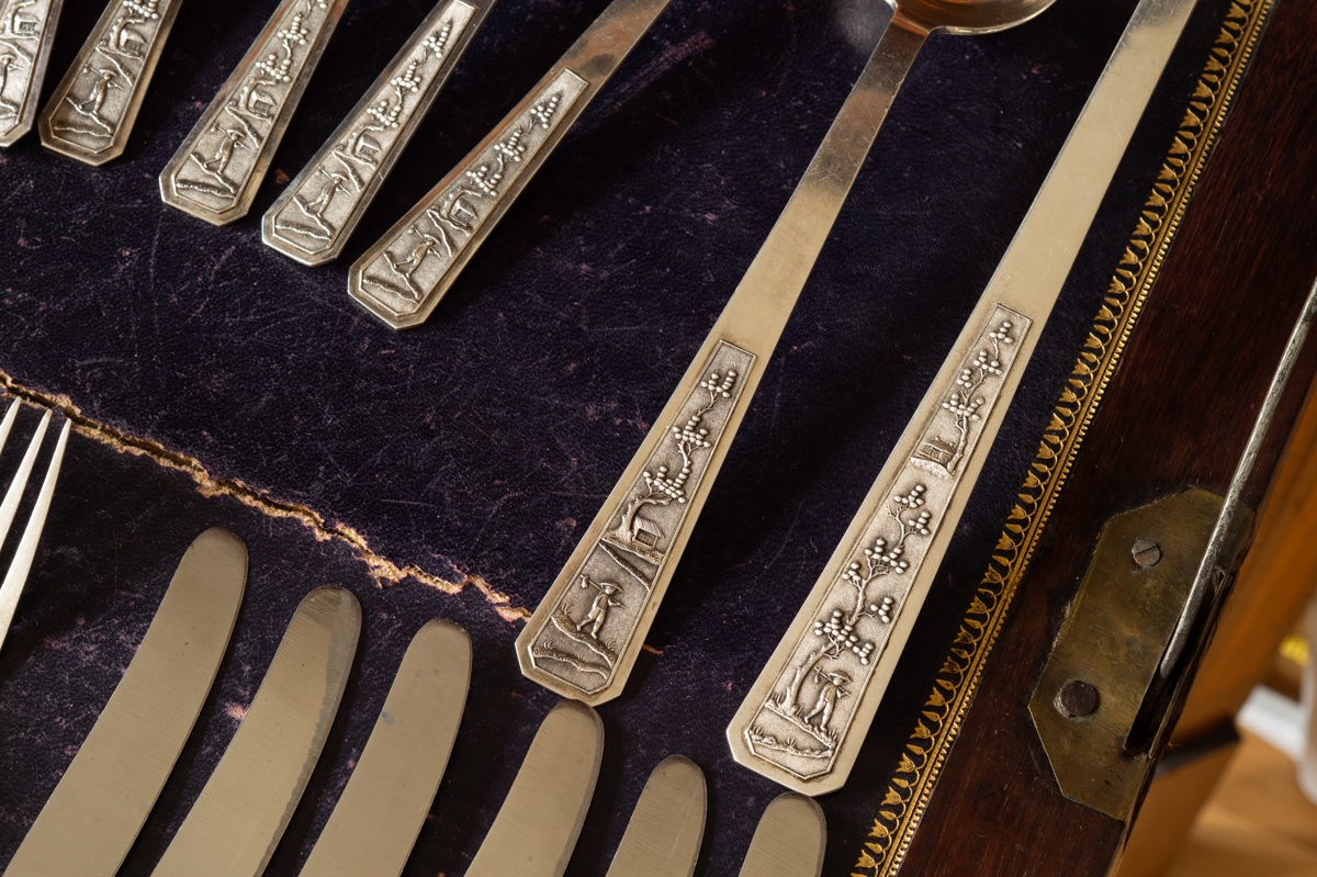 6-person Silver Cutlery Set, Vietnam–poland, 1,530 Grams. -photo-6