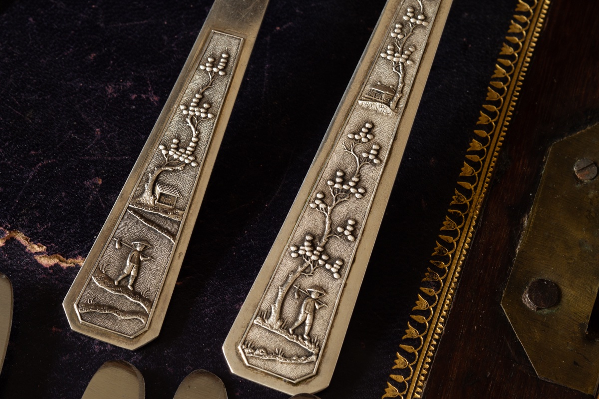 6-person Silver Cutlery Set, Vietnam–poland, 1,530 Grams. -photo-7