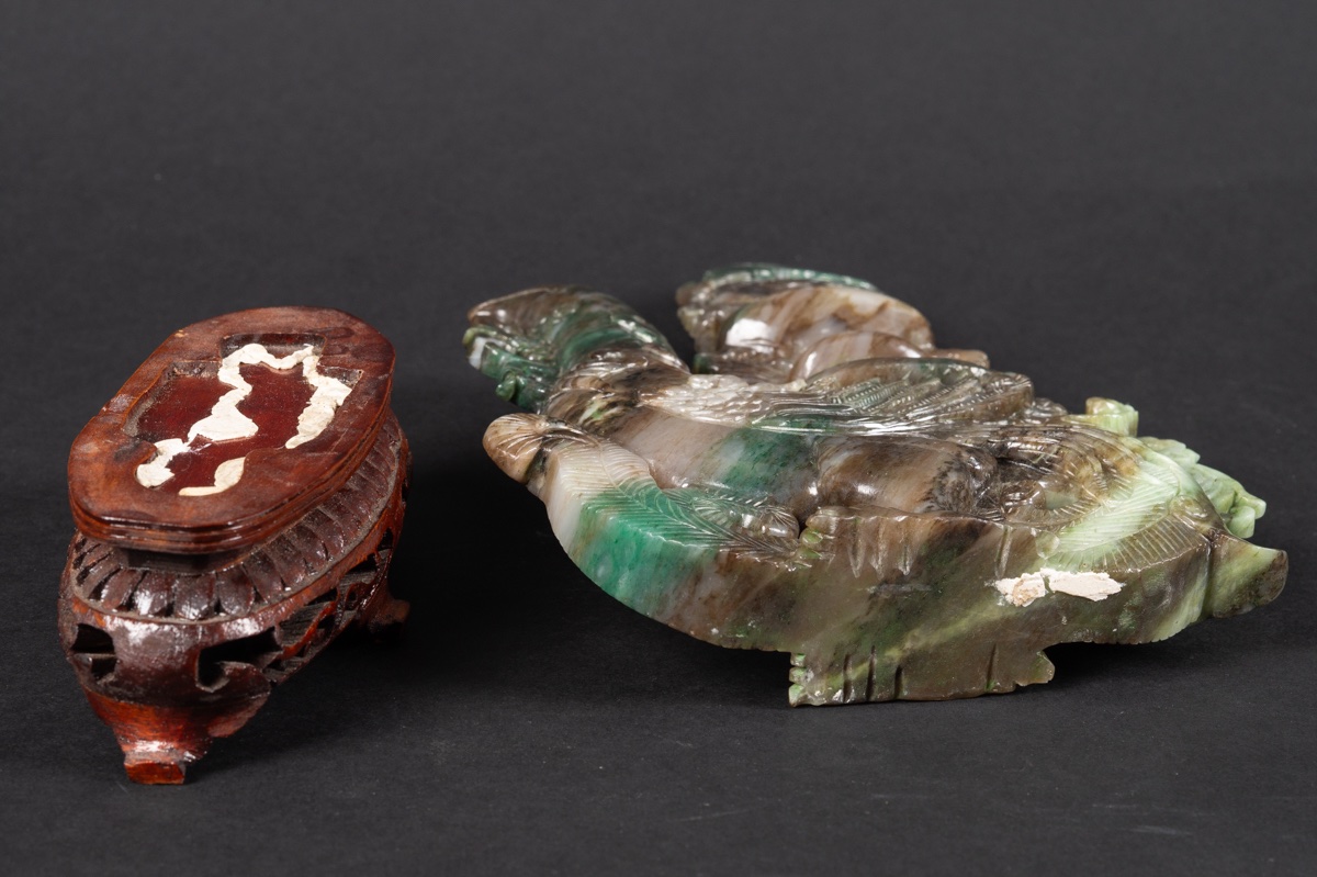 Phoenix With A Vase, Jade, China, First Half Of The 20th Century  -photo-4