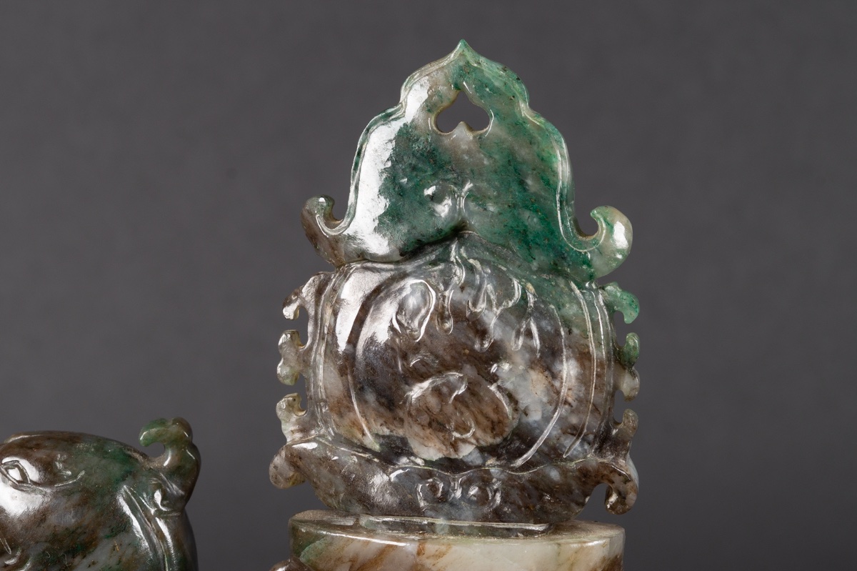 Phoenix With A Vase, Jade, China, First Half Of The 20th Century  -photo-6