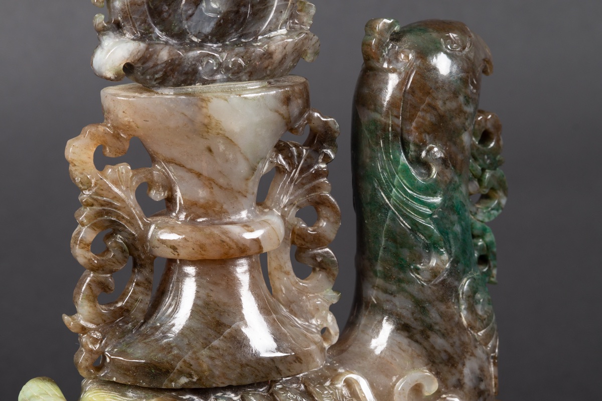 Phoenix With A Vase, Jade, China, First Half Of The 20th Century  -photo-7