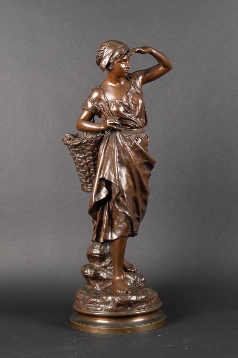 La pêcheuse, Eugène Laurent (1832-1898), France, XIXe siècle  -photo-2