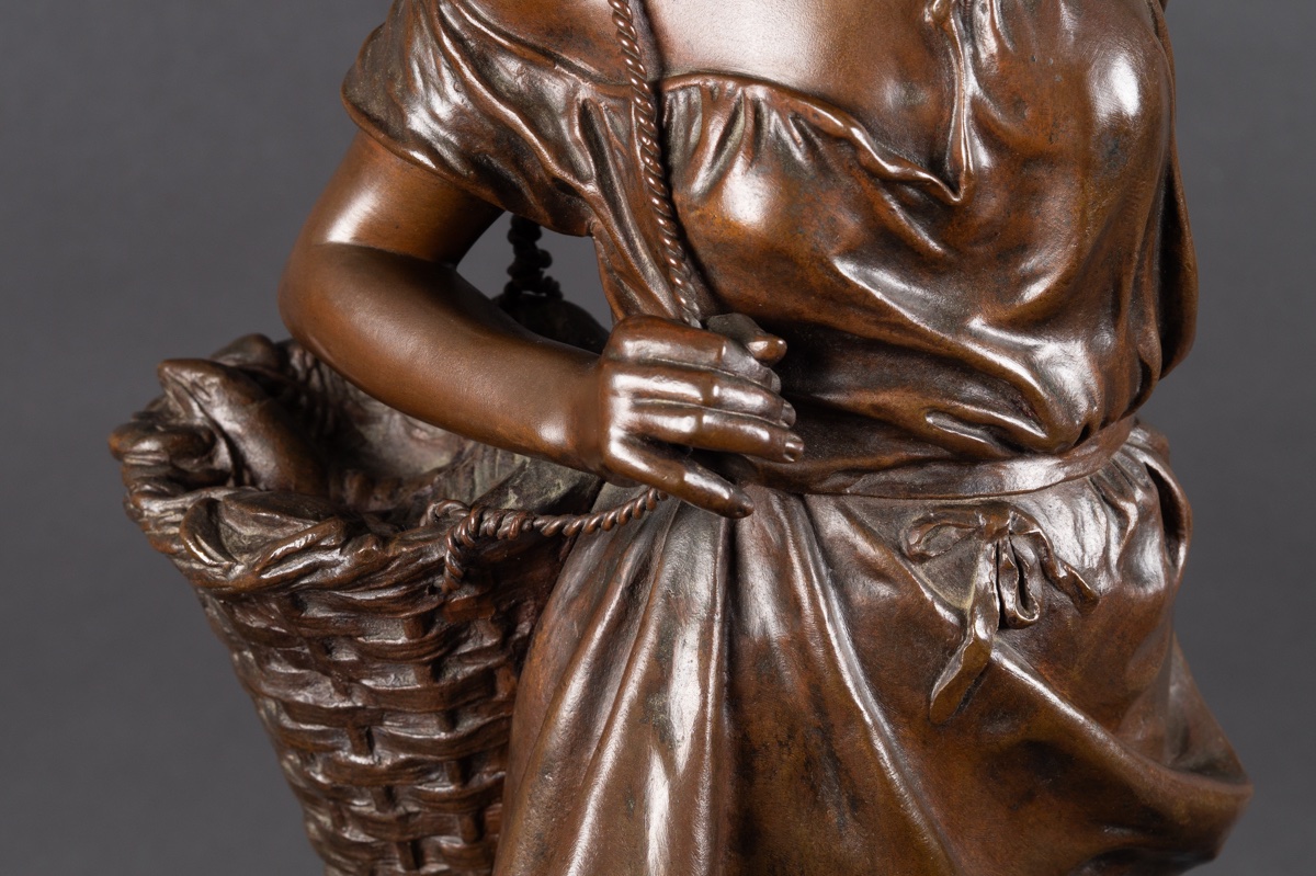La pêcheuse, Eugène Laurent (1832-1898), France, XIXe siècle  -photo-2