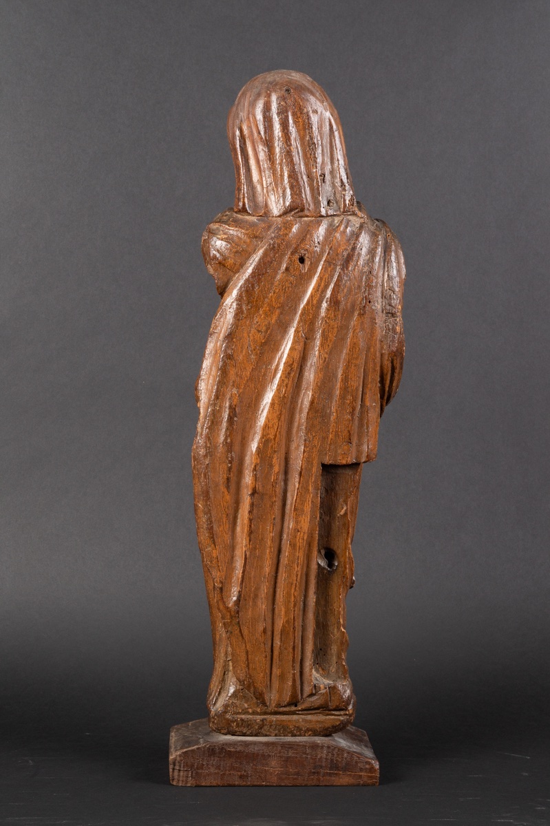 Saint Mary Magdalene (?), Oak, Renaissance, France, Circa 1570    -photo-4