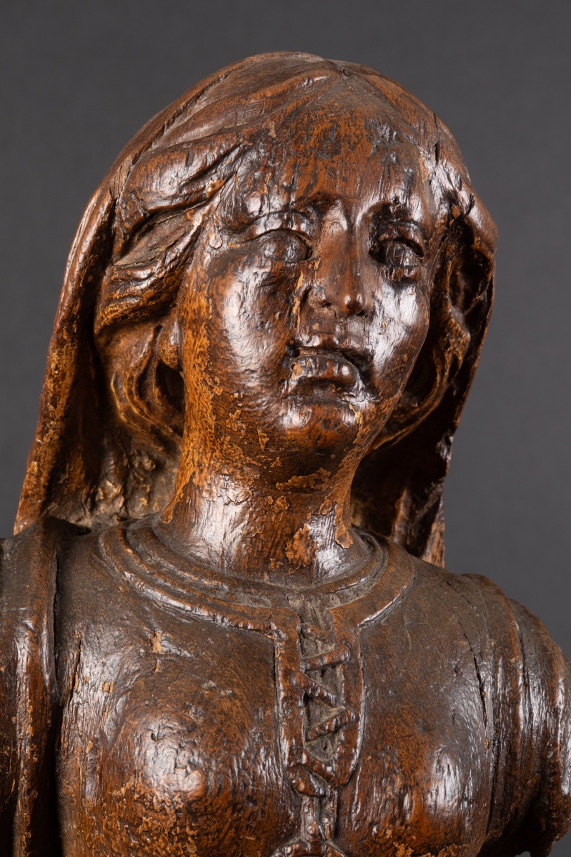 Saint Mary Magdalene (?), Oak, Renaissance, France, Circa 1570    -photo-5