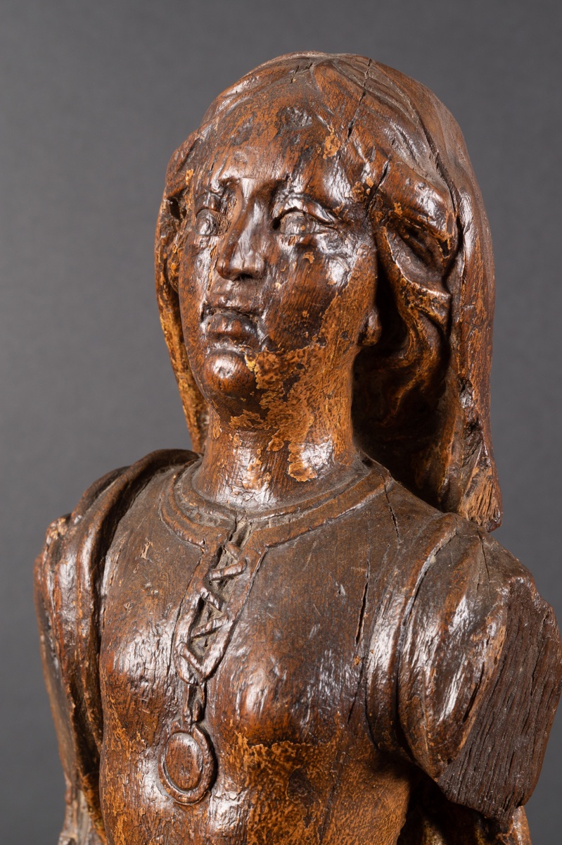 Saint Mary Magdalene (?), Oak, Renaissance, France, Circa 1570    -photo-6