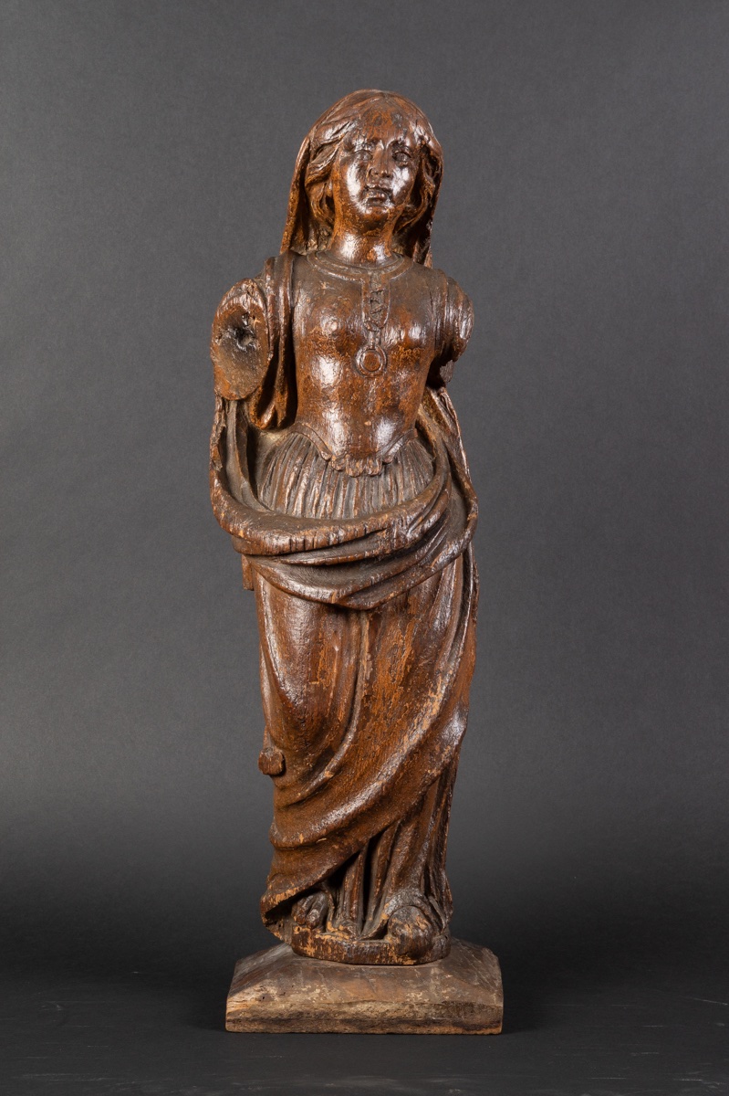 Saint Mary Magdalene (?), Oak, Renaissance, France, Circa 1570    
