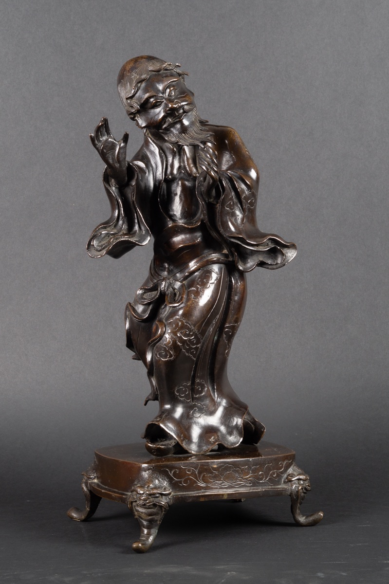 Immortel, bronze, Japon, période Edo - Meiji, XIXe siècle. -photo-2