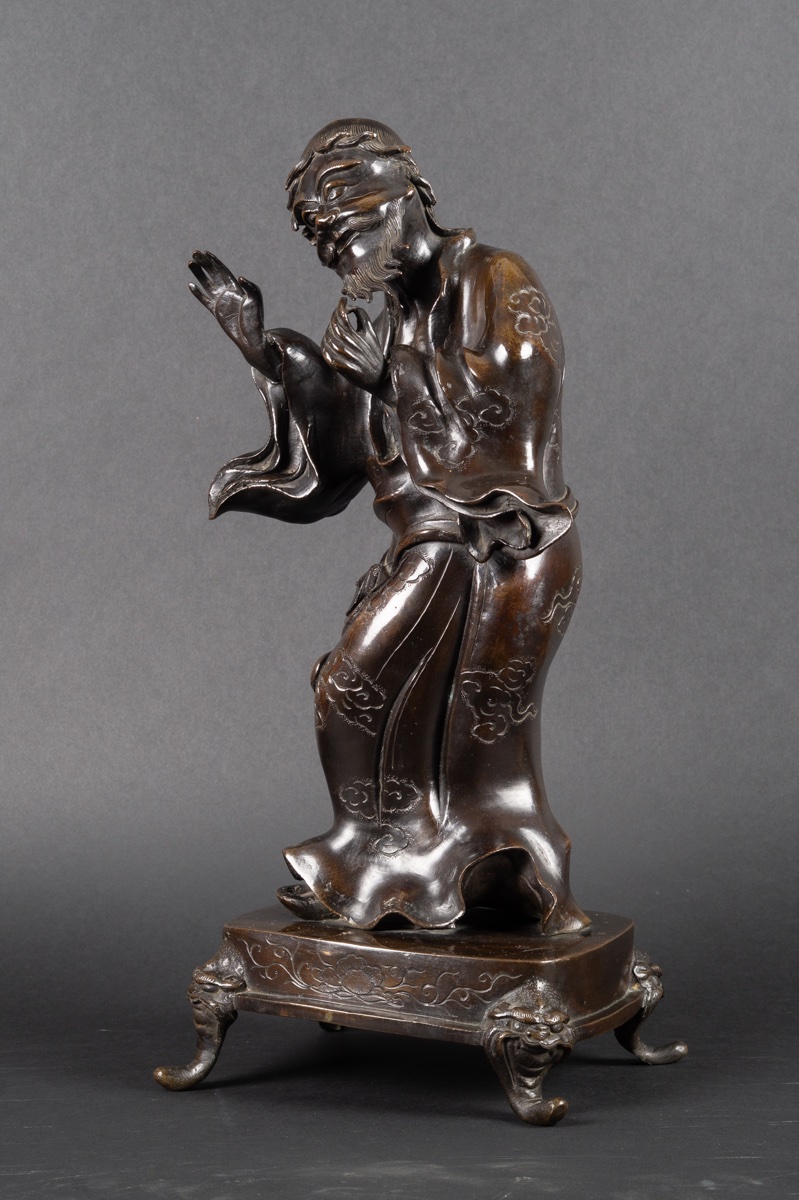 Immortel, bronze, Japon, période Edo - Meiji, XIXe siècle. -photo-3