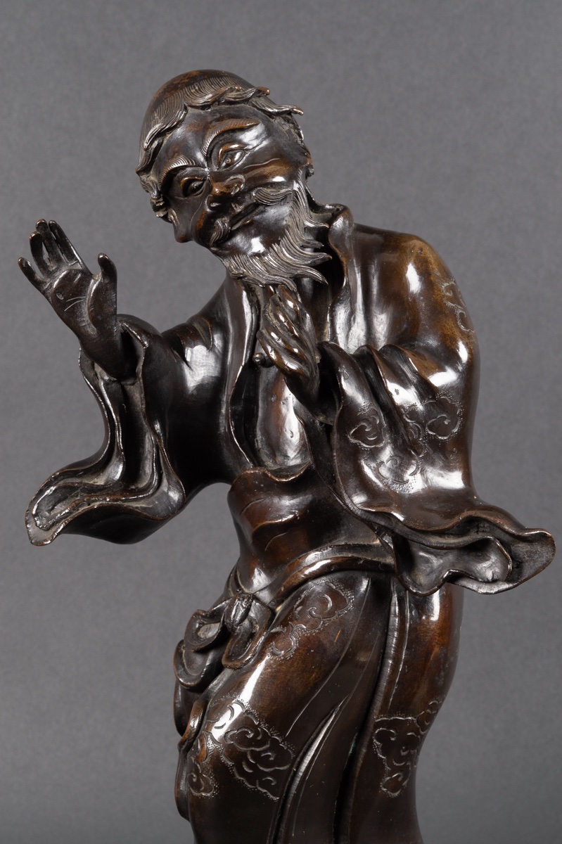 Immortel, bronze, Japon, période Edo - Meiji, XIXe siècle. -photo-2