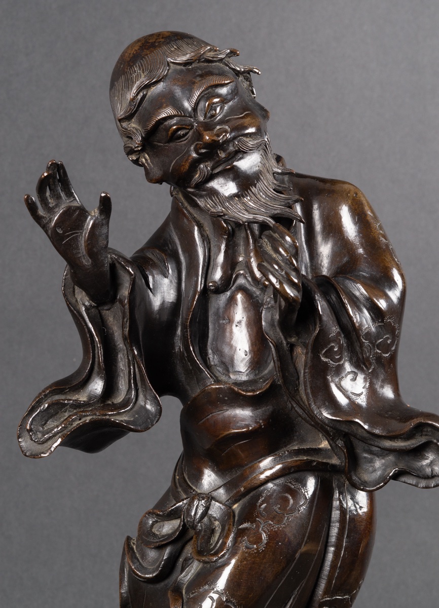 Immortel, bronze, Japon, période Edo - Meiji, XIXe siècle. -photo-4