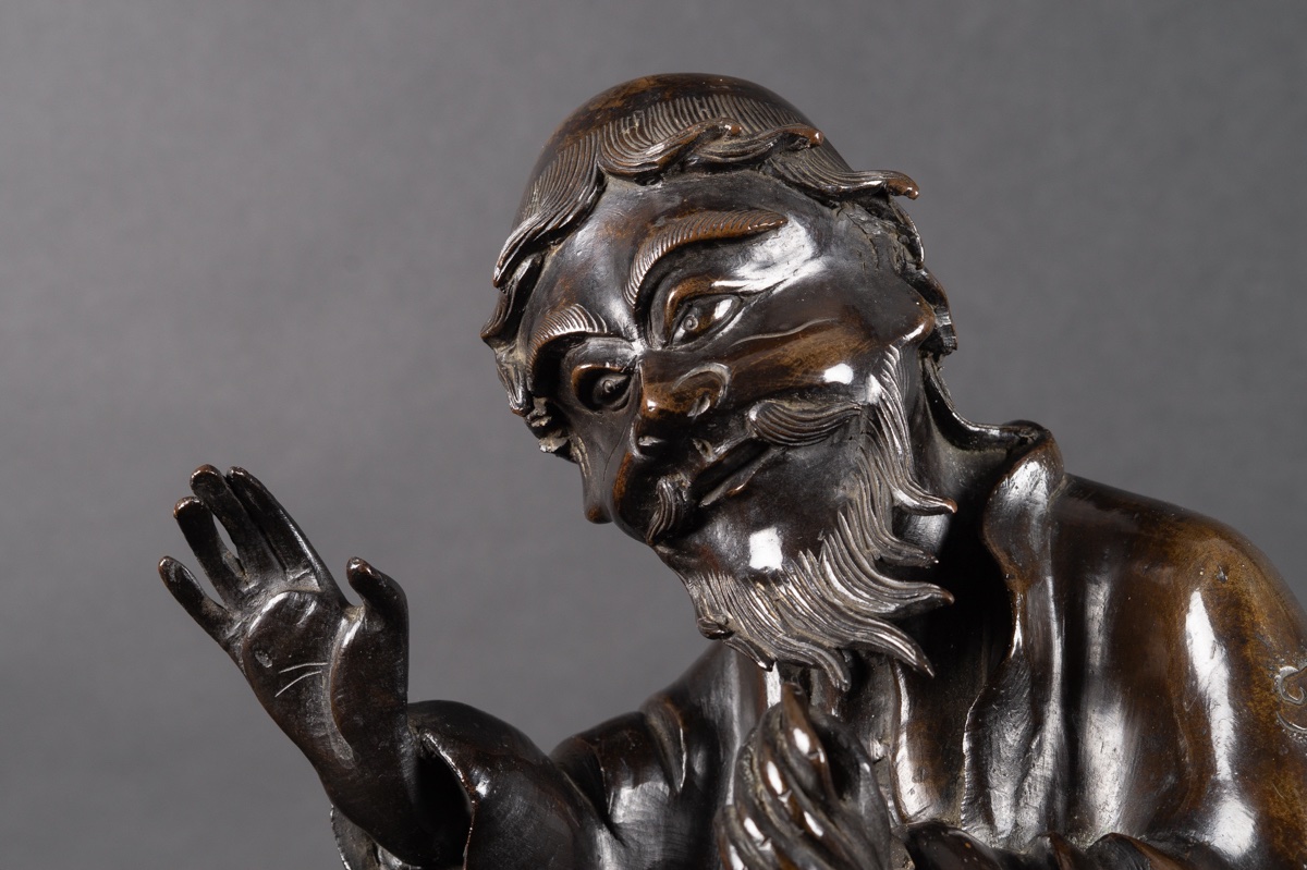 Immortel, bronze, Japon, période Edo - Meiji, XIXe siècle. -photo-6