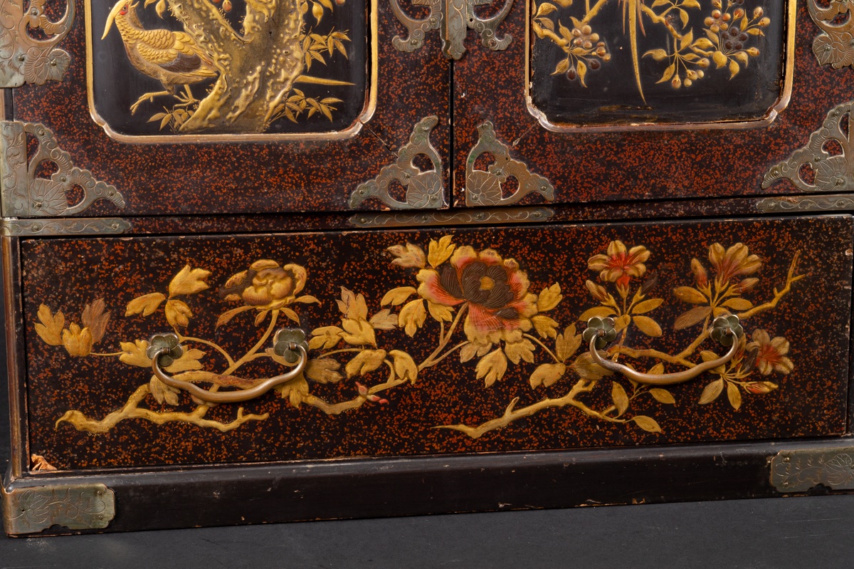 Cabinet, laque maki-e, Japon, ère Meiji (1868-1912) -photo-4