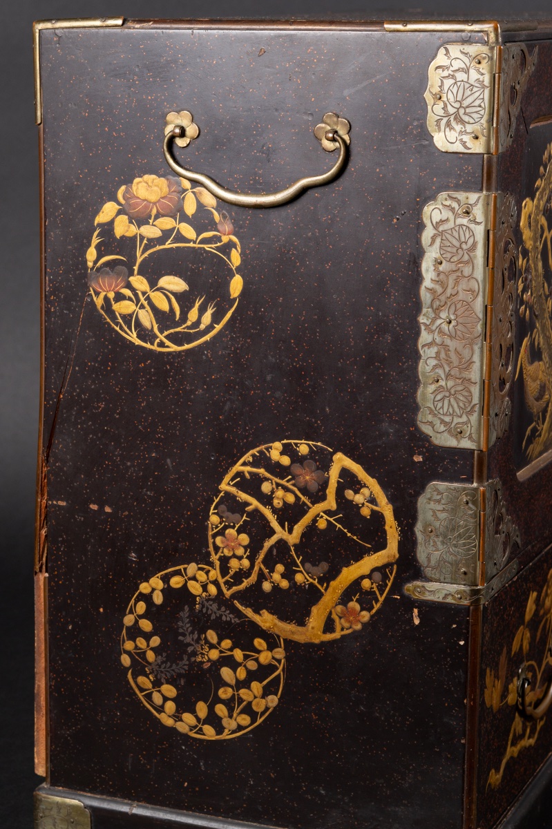 Cabinet, laque maki-e, Japon, ère Meiji (1868-1912) -photo-6