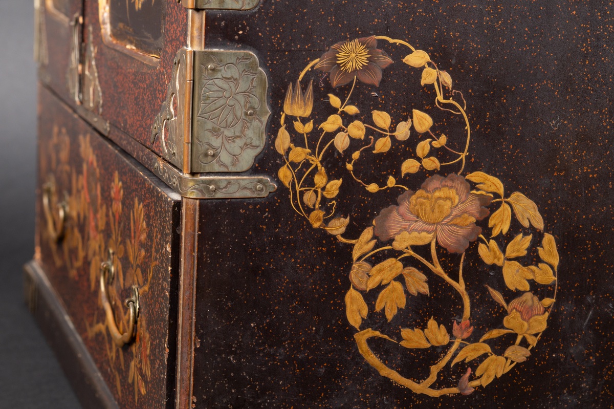 Cabinet, laque maki-e, Japon, ère Meiji (1868-1912) -photo-7