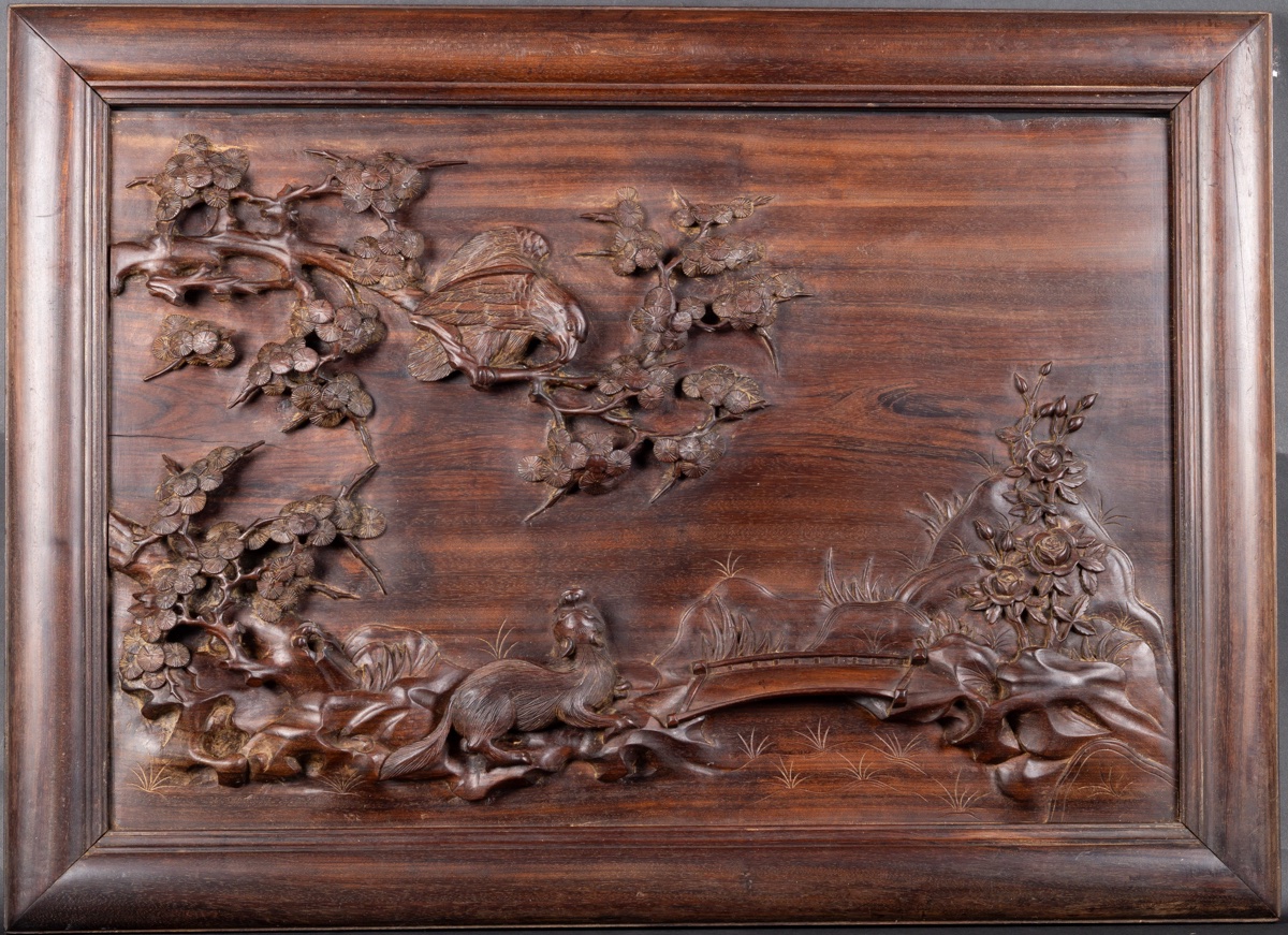 Bas-relief représentant des animaux, Vietnam, début du XXe siècle.