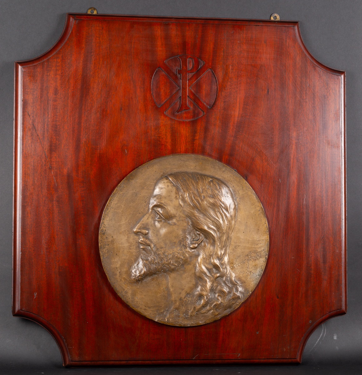 Medallion – Jesus Christ, Art Nouveau, New York, 1907.  -photo-2