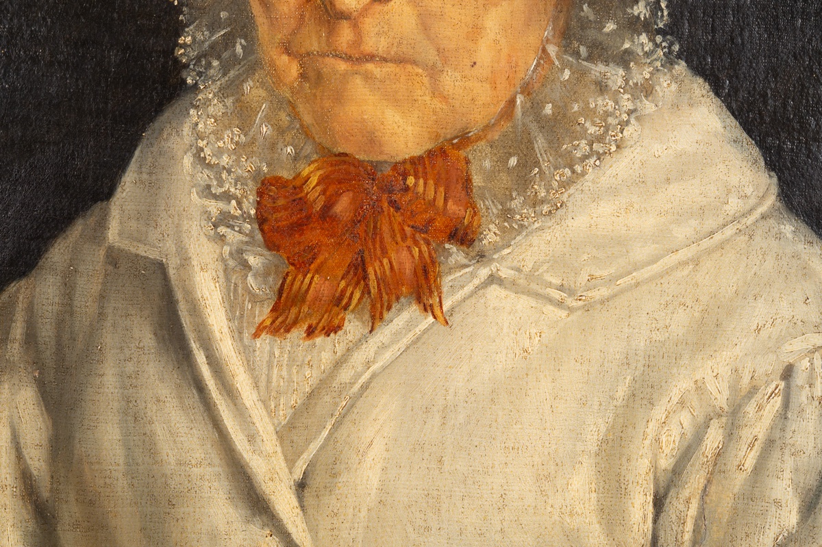 Portrait Of A Baroness, Oil On Canvas, France, Circa 1835 -photo-4