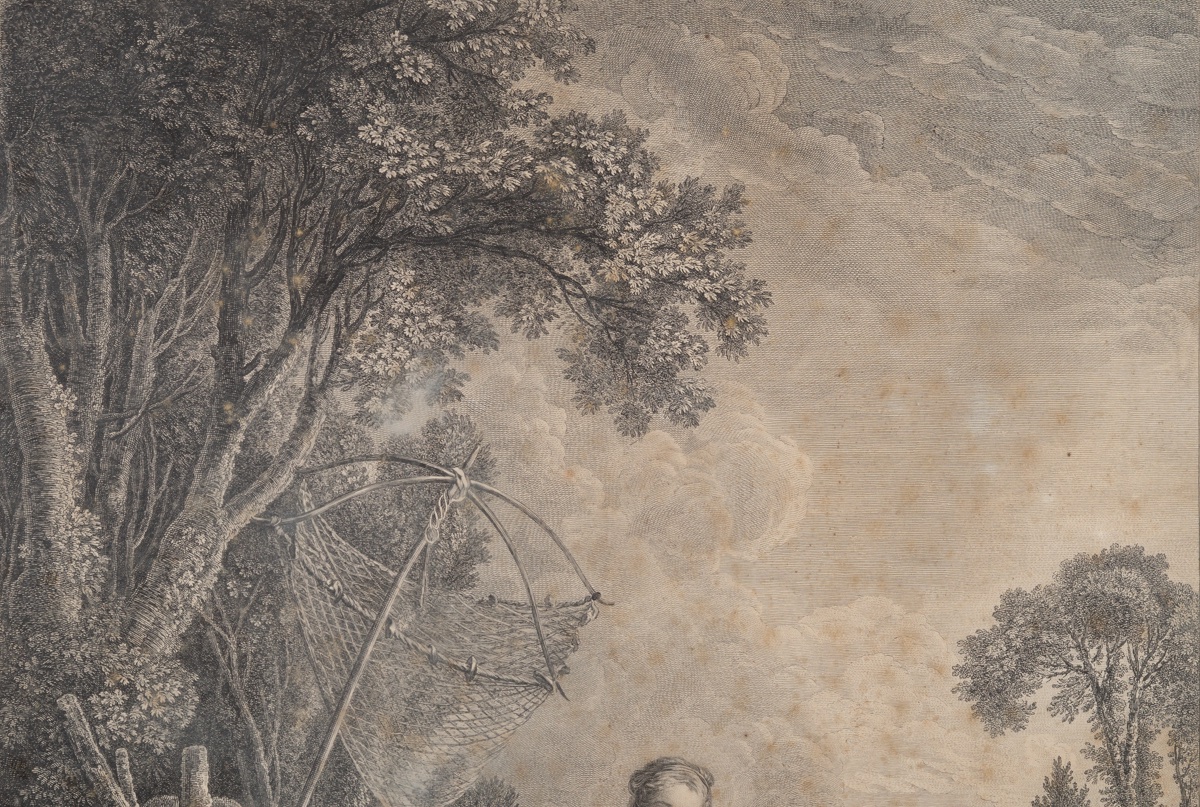 "fishing," By Jacques-firmin Beauvarlet (1731–1797), After F. Boucher; Etching, Ca. 1775.  -photo-1