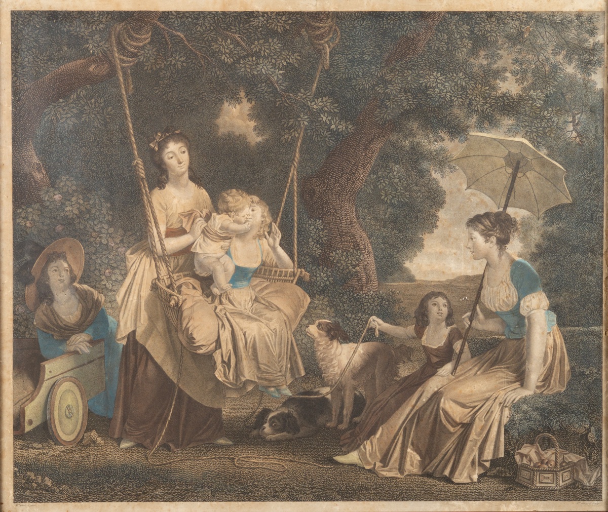 Le baiser de l'innocence ou La balançoire, Henri Gérard (1755 - 1835) d'après Marguerite Gérard-photo-2