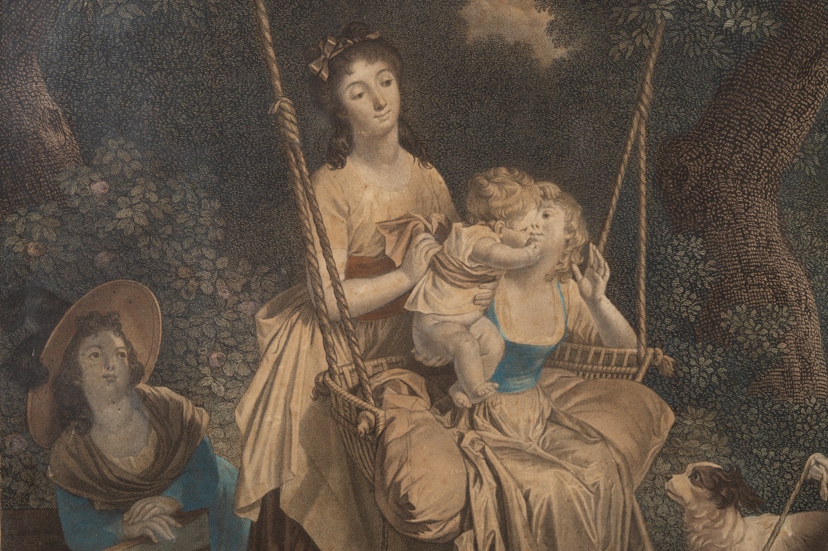 Le baiser de l'innocence ou La balançoire, Henri Gérard (1755 - 1835) d'après Marguerite Gérard-photo-2