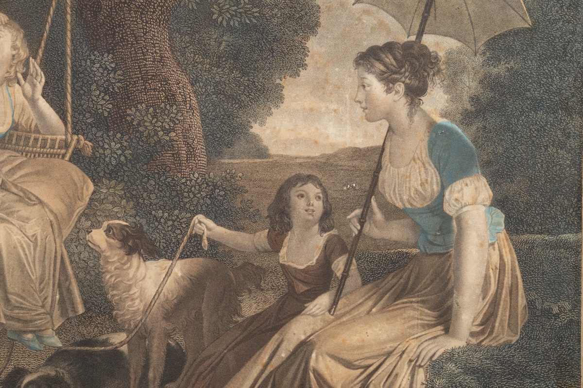 Le baiser de l'innocence ou La balançoire, Henri Gérard (1755 - 1835) d'après Marguerite Gérard-photo-3
