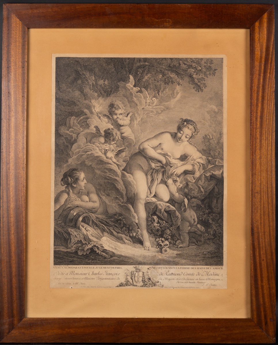 Venus Preparing For Paris's Judgment, Etching By Jean-baptiste De Lorraine After F. Boucher