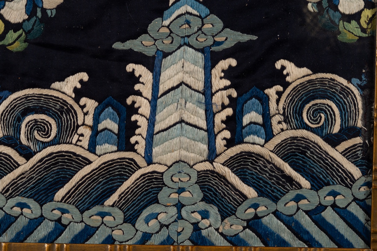 Broderie encadrée, Chine, dynastie Qing, fin du XIXe siècle -photo-3