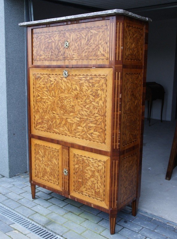 Inlaid Secretary, Louis XVI, Circa 1780-photo-2