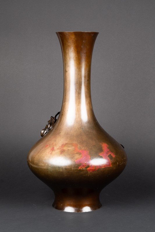 Vase Avec Un Oiseau, Compagnie Maruki, Japon Meiji 19e Siècle  -photo-3