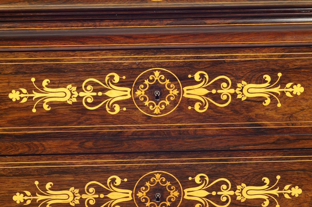Inlaid Commode, Charles X, France, Circa 1830-photo-4