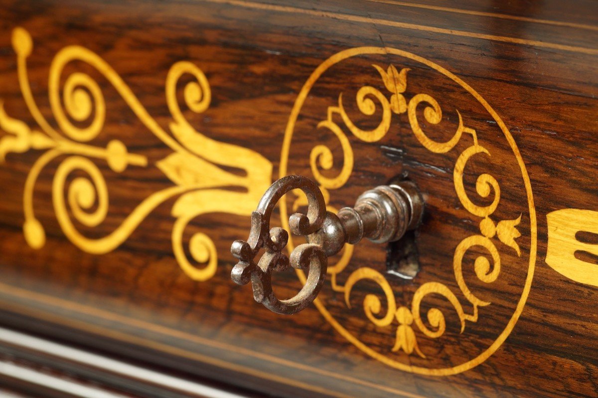 Inlaid Commode, Charles X, France, Circa 1830-photo-6
