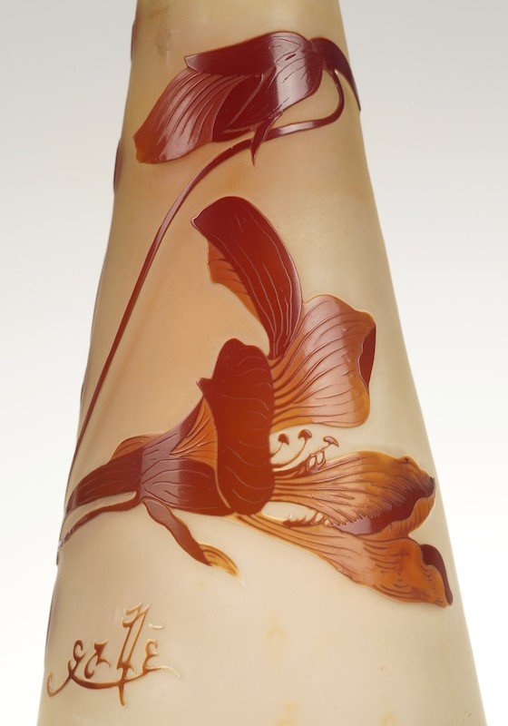 Vase Aux Capucines, Émile Gallé, Art Nouveau, Nancy, Around 1900-photo-5