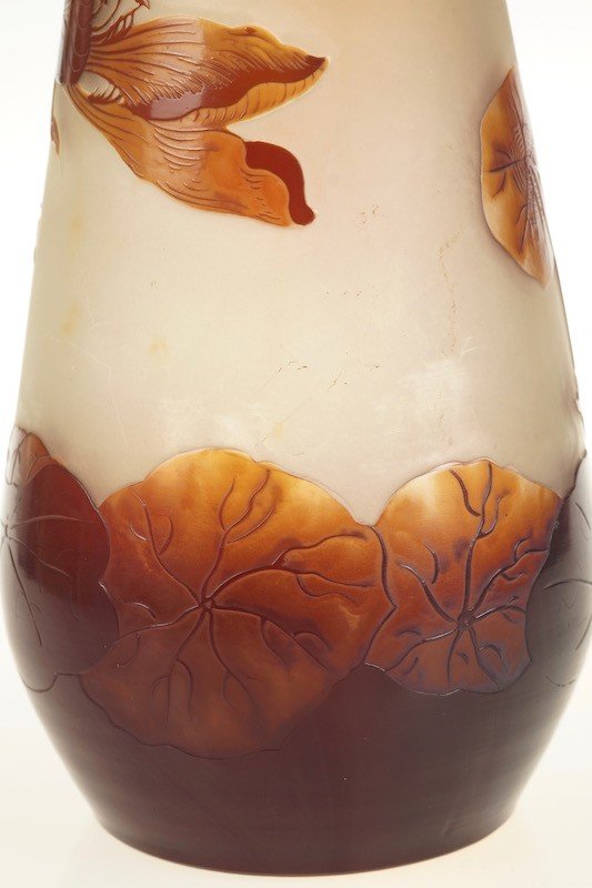 Vase Aux Capucines, Émile Gallé, Art Nouveau, Nancy, Around 1900-photo-6