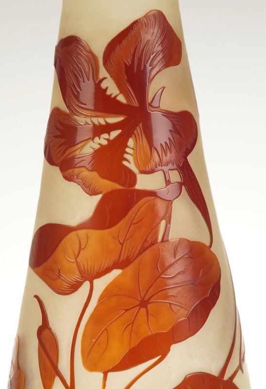Vase Aux Capucines, Émile Gallé, Art Nouveau, Nancy, Around 1900-photo-8