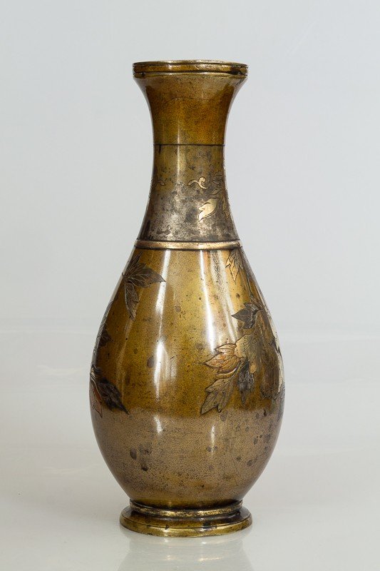 Vase, Japon, Bronze, époque Meiji (1868-1912) -photo-3