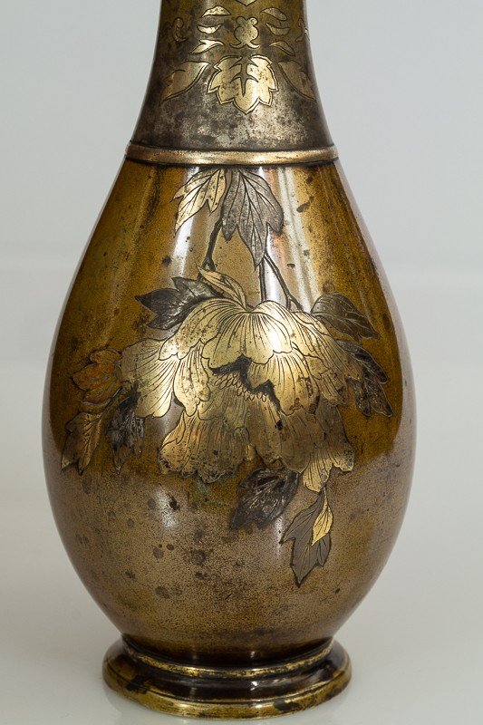 Vase, Japon, Bronze, époque Meiji (1868-1912) -photo-1