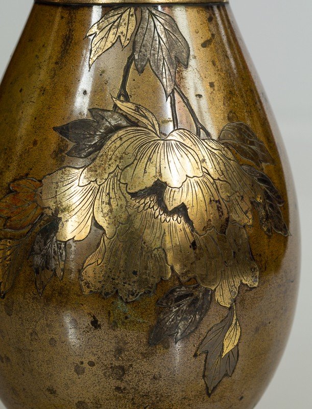 Vase, Japon, Bronze, époque Meiji (1868-1912) -photo-3