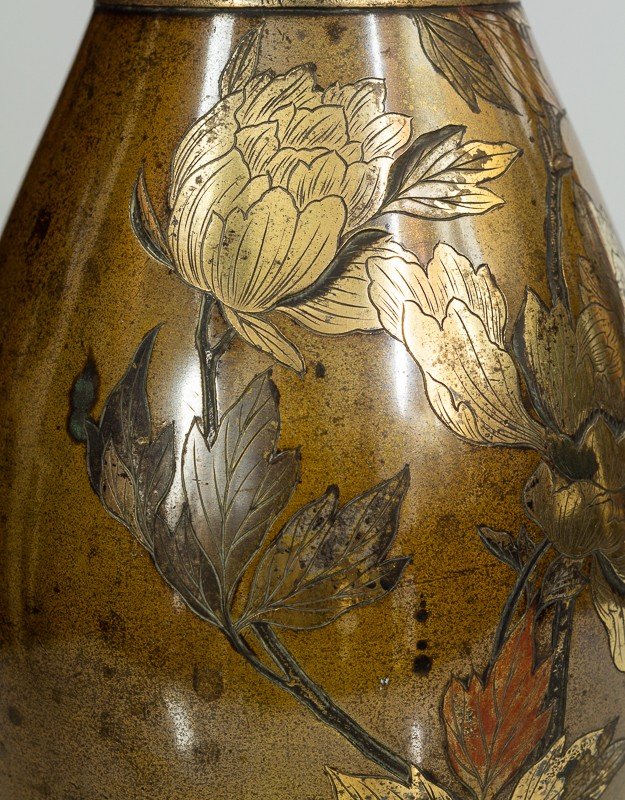 Vase, Japon, Bronze, époque Meiji (1868-1912) -photo-5