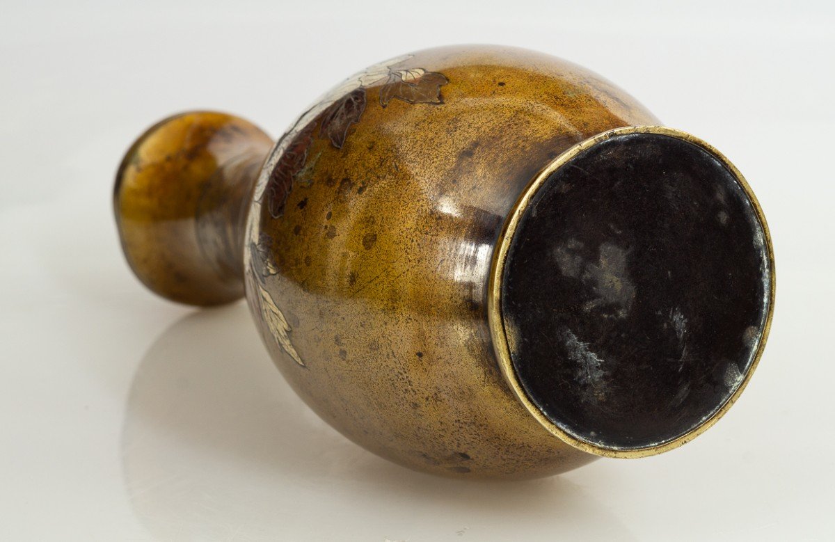 Vase, Japan, Bronze, Meiji Period (1868-1912)-photo-8