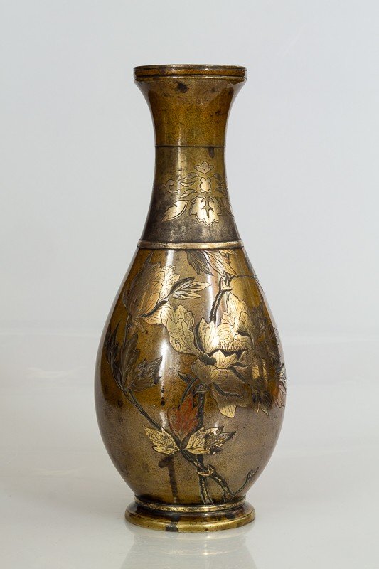 Vase, Japon, Bronze, époque Meiji (1868-1912) 