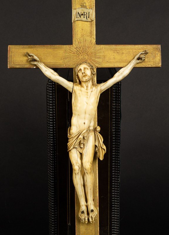 Crucifix, Clovis Delacour (1859-1929), XIXth Century.-photo-2