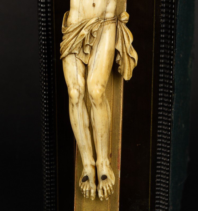 Crucifix, Clovis Delacour (1859-1929), XIXth Century.-photo-2
