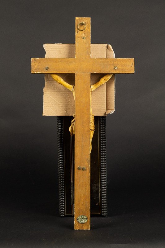 Crucifix, Clovis Delacour (1859-1929), XIXth Century.-photo-8